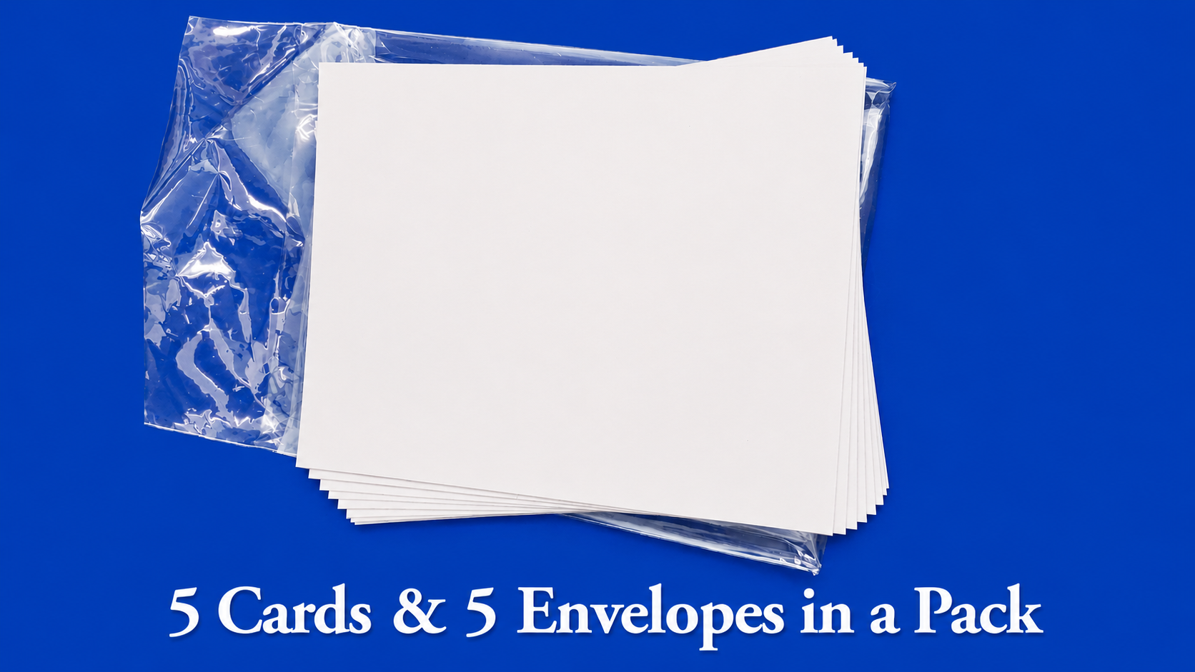 Five notecards and 5 white envelopes
